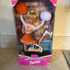 Vintage University Barbie Cheerleader Doll: New in box